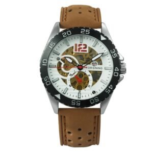 Forsining Military Sport Wristwatch Leather Strap Dress 18