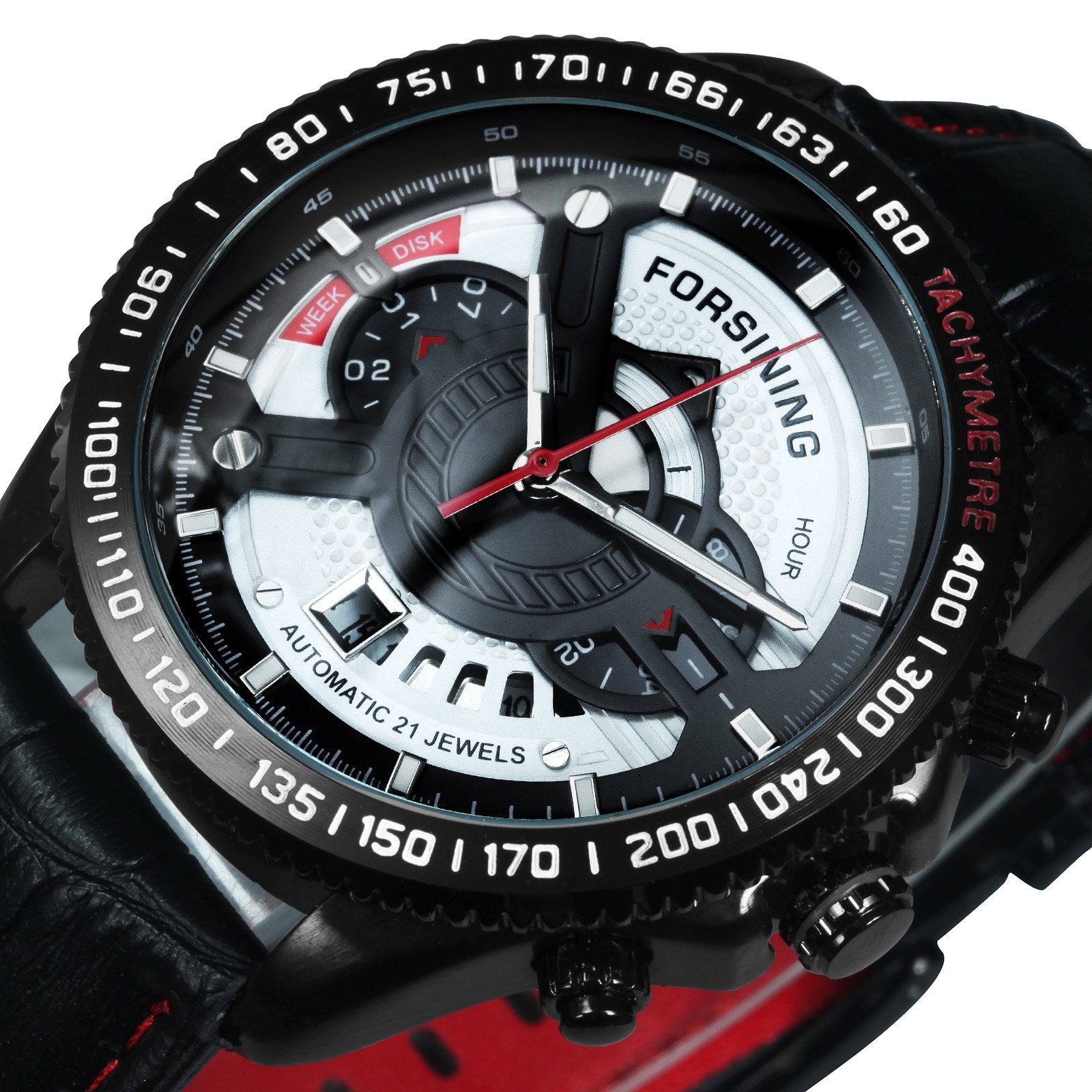 Forsining Analog Multifuncional Sport Watch Automatic Mechanical 8