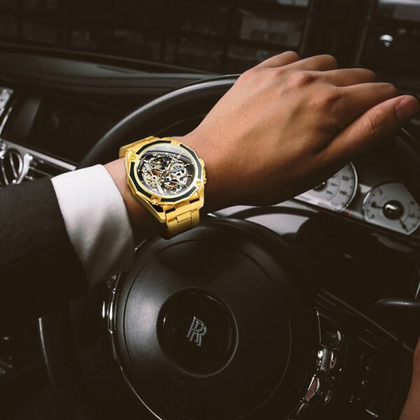 FORSINING Watch Gold Luxury Mechanical 6