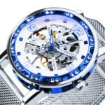 FORSINING Luxury Skeleton Watch for Men Mechanical Iced 1