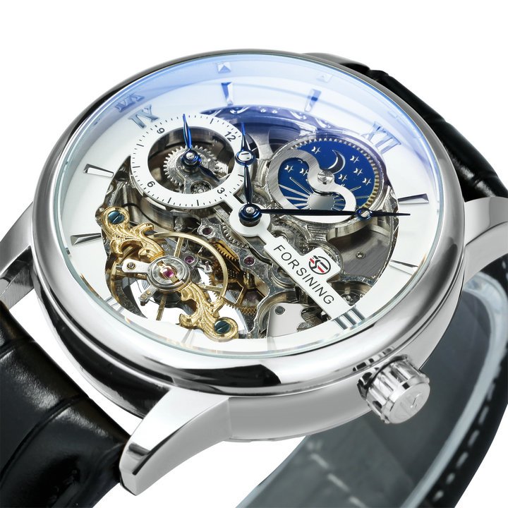 Forsining Gold Automatic Mechanical Luxury Skeleton Tourbillon 17