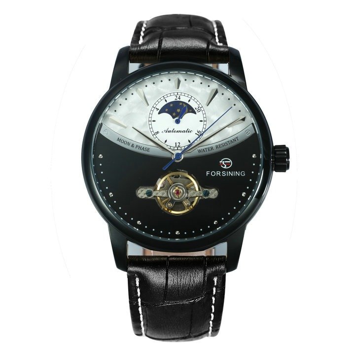 Forsining Mechanical Blue Moon Phase Tourbillon Genuine 13