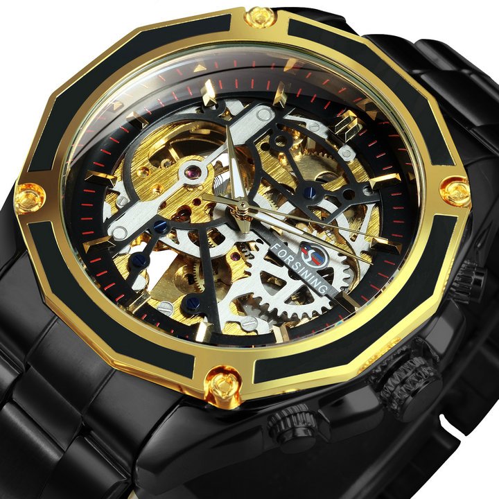 FORSINING Watch Gold Luxury Mechanical 13