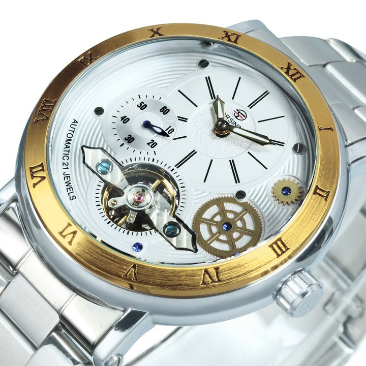 FORSINING Tourbillon Mechanical Luxury Clocks 14