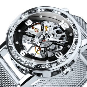 FORSINING Skeleton Watch Mechanical Iced Out 11
