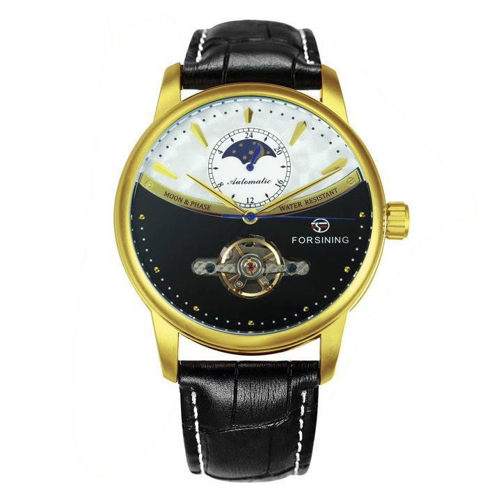 Forsining Mechanical Blue Moon Phase Tourbillon Genuine 21
