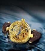 FORSINING Gold Watch Fashion Mechanical Wristwatch 3