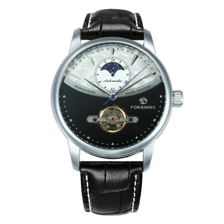 Forsining Mechanical Blue Moon Phase Tourbillon Genuine 18