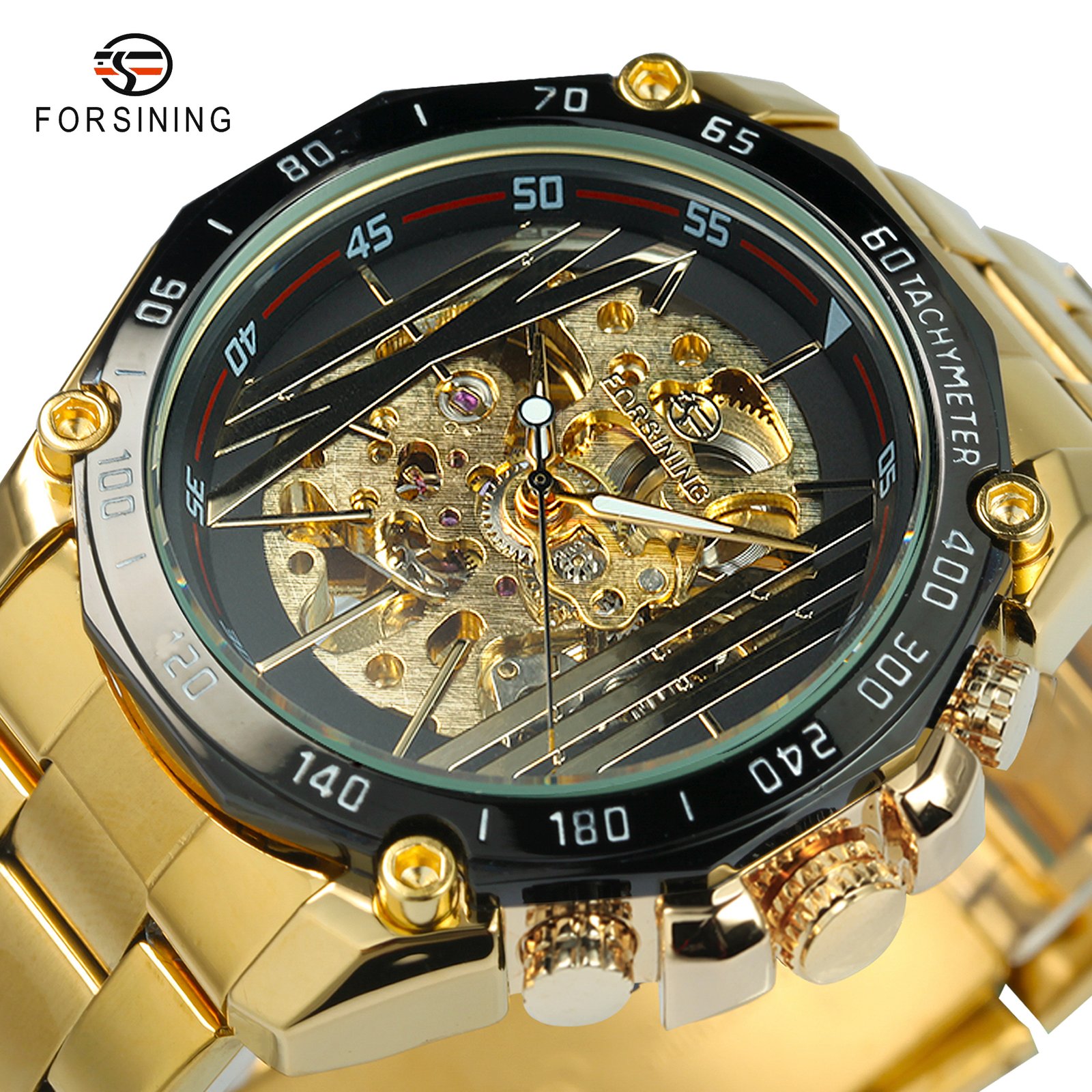 FORSINING Automatic Mechanical Fashion Urban Stainless Steel 9