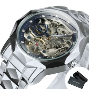 Forsining Luxury Tourbillon Skeleton Carved Movement 18
