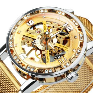 FORSINING Skeleton Watch Mechanical Iced Out 1