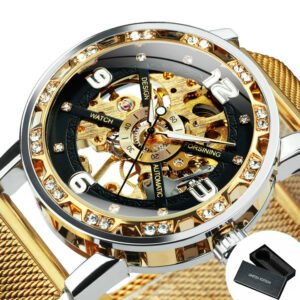 FORSINING Skeleton Watch Mechanical Iced Out 18