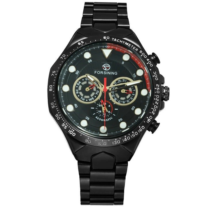FORSINING Military Full Automatic Watch Steel Strap 13