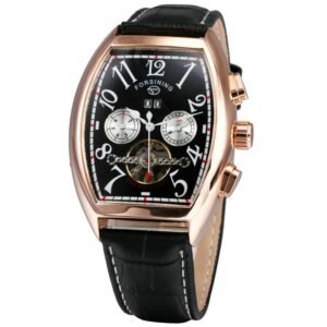 Forsining Date Month Display Rose Gold Luxury Mechanical 13